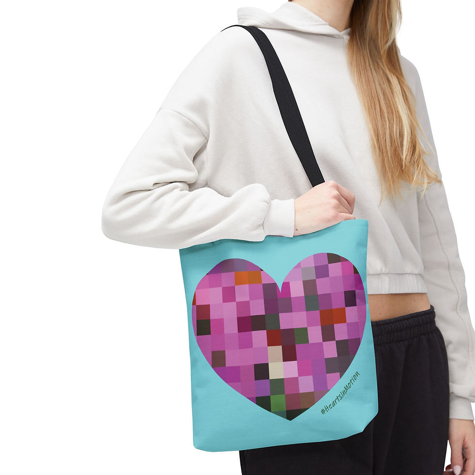 Thumbnail: Colorful Heart Tote Bag - Perfect for Everyday Use & Gifts