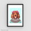 Thumbnail: Irish Setter School Girl Print 8.5x11 - Dog Lover Print