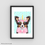 Thumbnail: Unicorn Dog Print 8.5x11 - Dog Lover Print