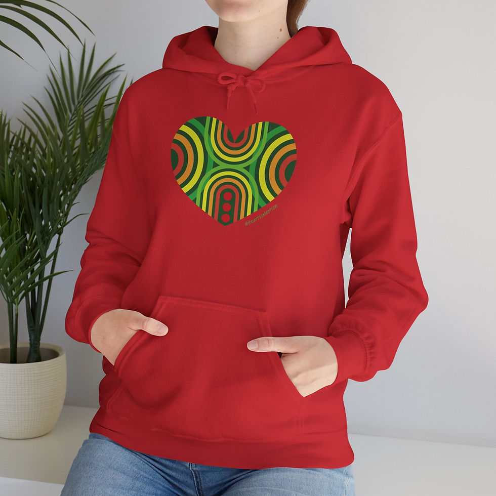 Thumbnail: Colourful Heart Sweatshirt - Cozy Unisex Hoodie - #HeartsInMotion