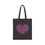 Thumbnail: Colorful Heart Pattern Cotton Canvas Tote Bag | Eco-Friendly - #HeartsInMotion