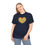 Thumbnail: Colourful Dot Heart Unisex Heavy Cotton Tee - #HeartsInMotion