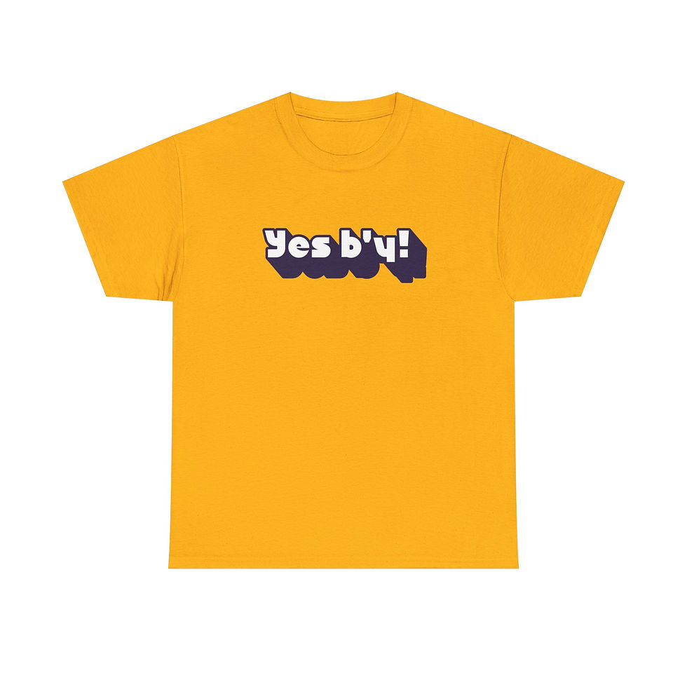 Thumbnail: Yes b'y! Unisex Heavy Cotton Tee | Casual Shirt, Gift for Friends, Fun T-shirt