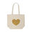 Thumbnail: Colourful Dot Heart Canvas Shopping Tote - #HeartsInMotion