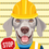 Thumbnail: Weimaraner Road Worker Print 8.5x11 - Dog Lover Print