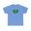 Thumbnail: Unisex Heavy Cotton Tee with Green Chevron Heart Design - #HeartsInMotion