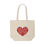 Thumbnail: Colourful Heart Canvas Tote Bag, Eco-Friendly Grocery Tote, #HeartsInMotion