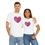 Thumbnail: Colourful Heart Unisex Heavy Cotton Tee - Vibrant Casual Wear for Everyday Love