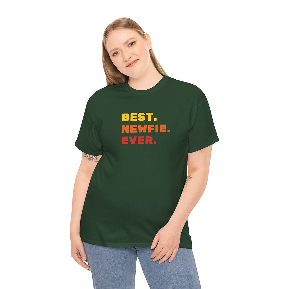 Thumbnail: Best Newfie Ever Unisex Heavy Cotton Tee