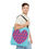 Thumbnail: Colourful Heart Pattern Tote Bag - Perfect for Everyday Use - #HeartsInMotion