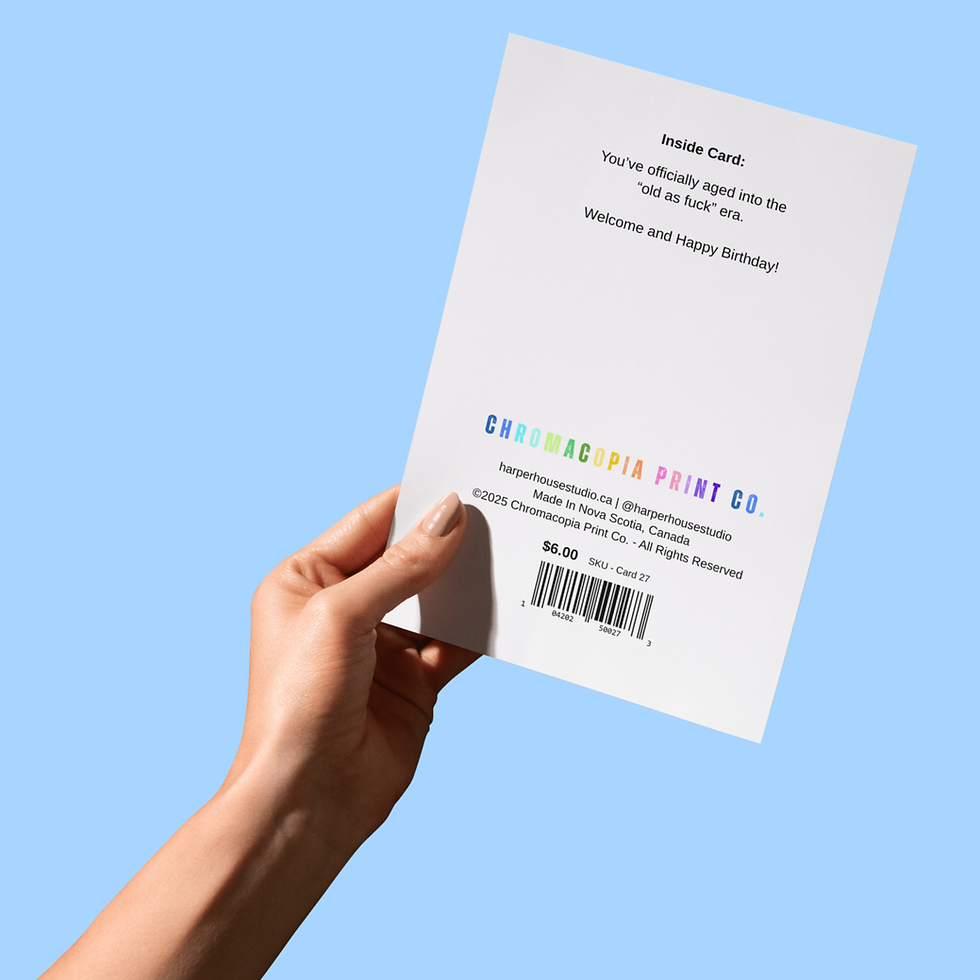 Thumbnail: Cross Dying Young Off List Birthday Card - 5x7