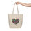 Thumbnail: Colourful Heart Canvas Tote Bag | Eco-Friendly Shopper, #HeartsInMotion