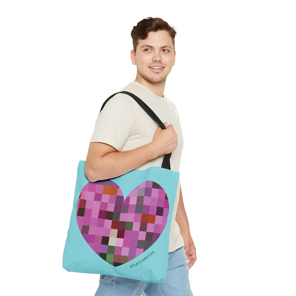 Thumbnail: Colorful Heart Tote Bag - Perfect for Everyday Use & Gifts