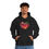 Thumbnail: Pixel Heart Unisex Hooded Sweatshirt - Cozy and Colourful - #HeartsInMotion