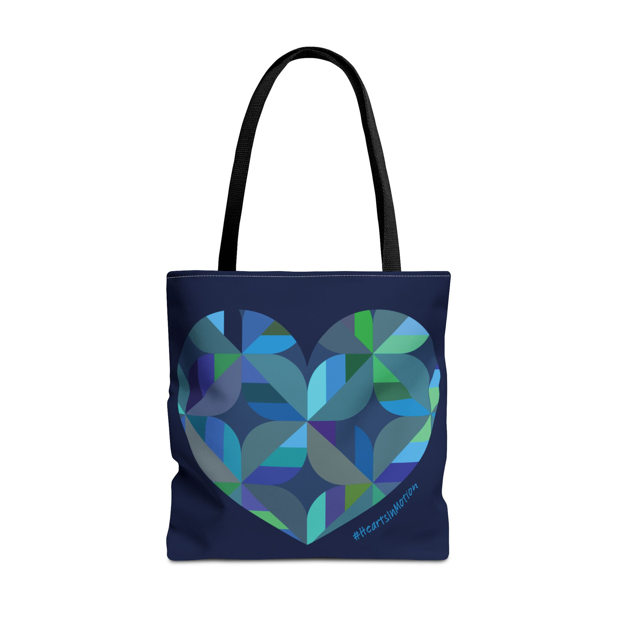 Heart Pattern Tote Bag, Eco-Friendly Carryall, #HeartsInMotion