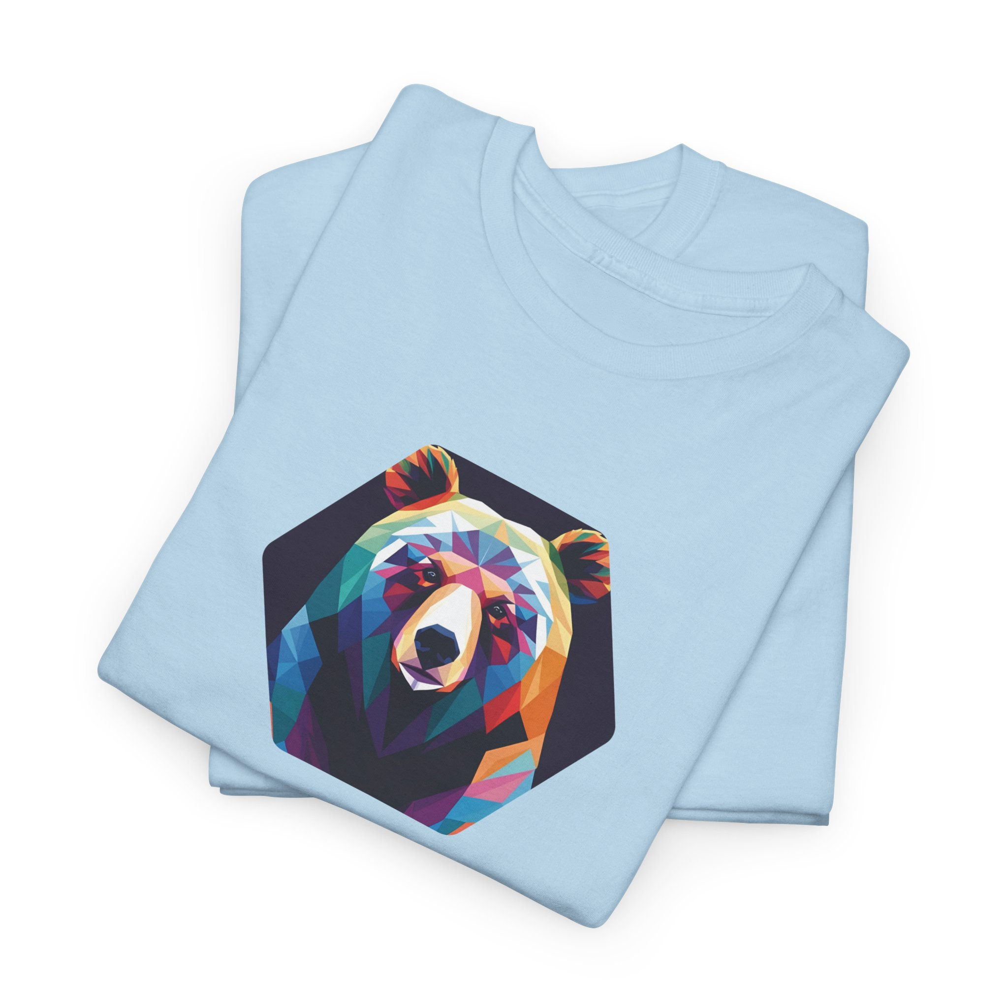 Colorful Bear Graphic Unisex Heavy Cotton Tee