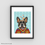Thumbnail: Native Pug Print 8.5x11 - Dog Lover Print