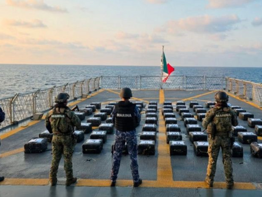 Decomisan 2 toneladas de cocaína frente a Acapulco; suman más de 60 toneladas incautadas en el sexenio