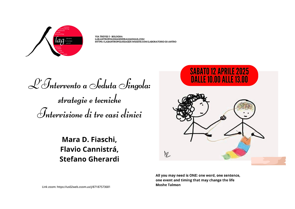 Seminario 12 aprile 2025 - Intervento a seduta singola