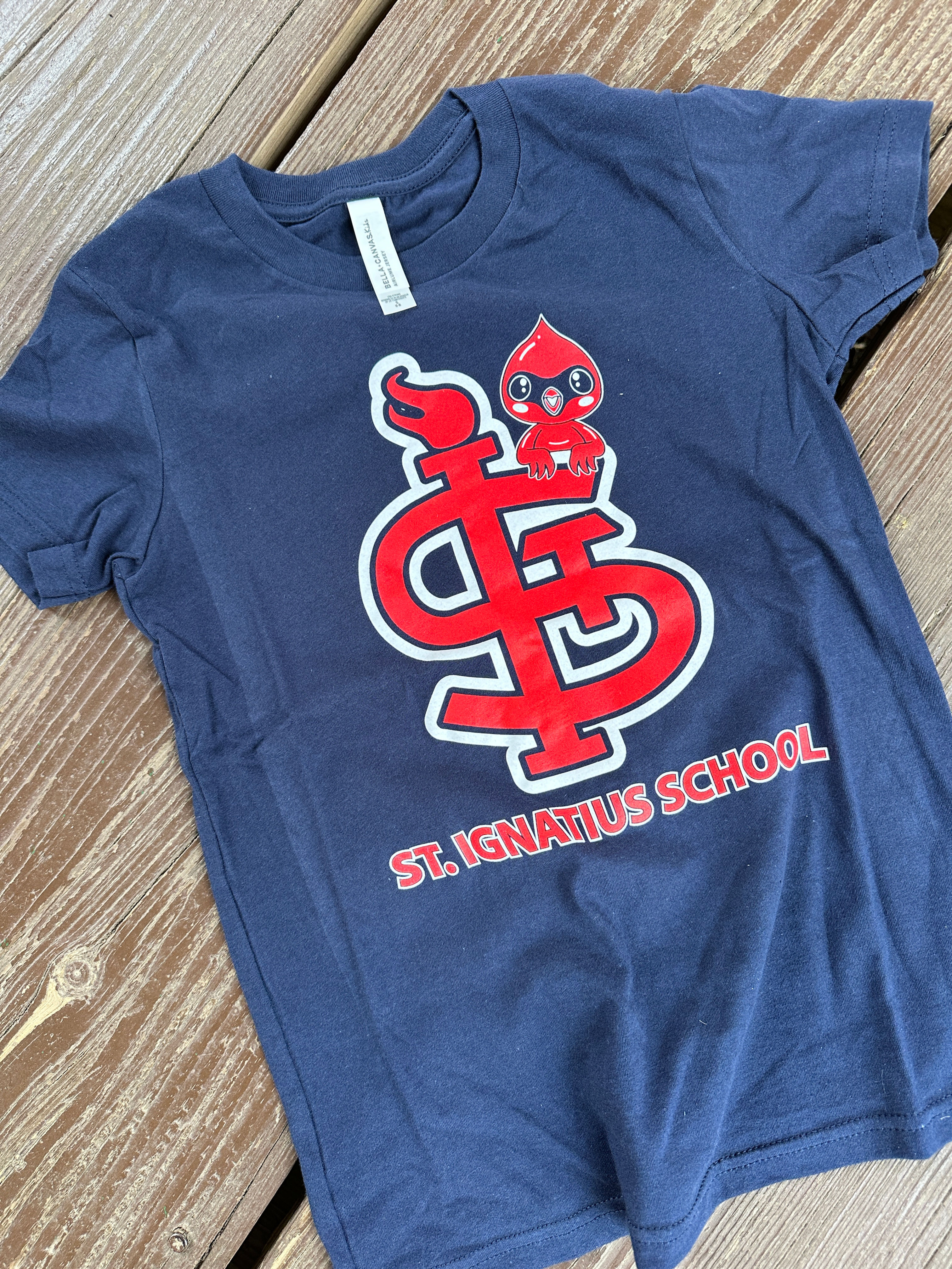 Tiny Cardinal Navy Spirit Shirt