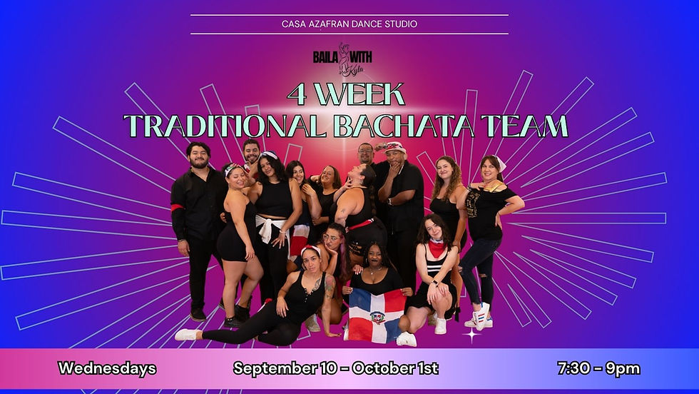 4 Week Traditional Bachata Team