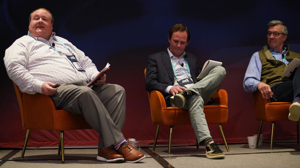 Trey Hinson is pictured speaking at a Self-Insurance Institute of America conference.