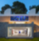 Gallery extension with stained glass windows designed by Mirò and Braque. Photo Sergio Grazia