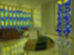 The altar area in the Chapel