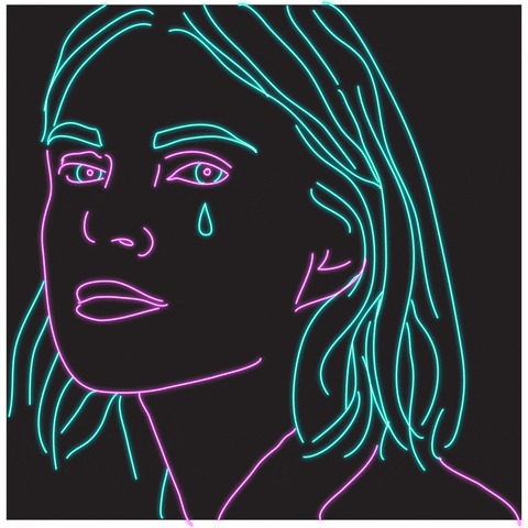sad pop art GIF by Emma Darvick.gif