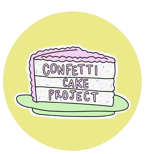 Thumbnail: Confetti Cake Project Logo Sticker