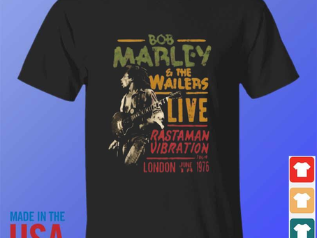 Wavetclothingllc - Bob marley the wailers rastaman vibration tour shirt