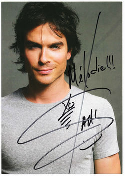 Autographe Ian Somerhalder