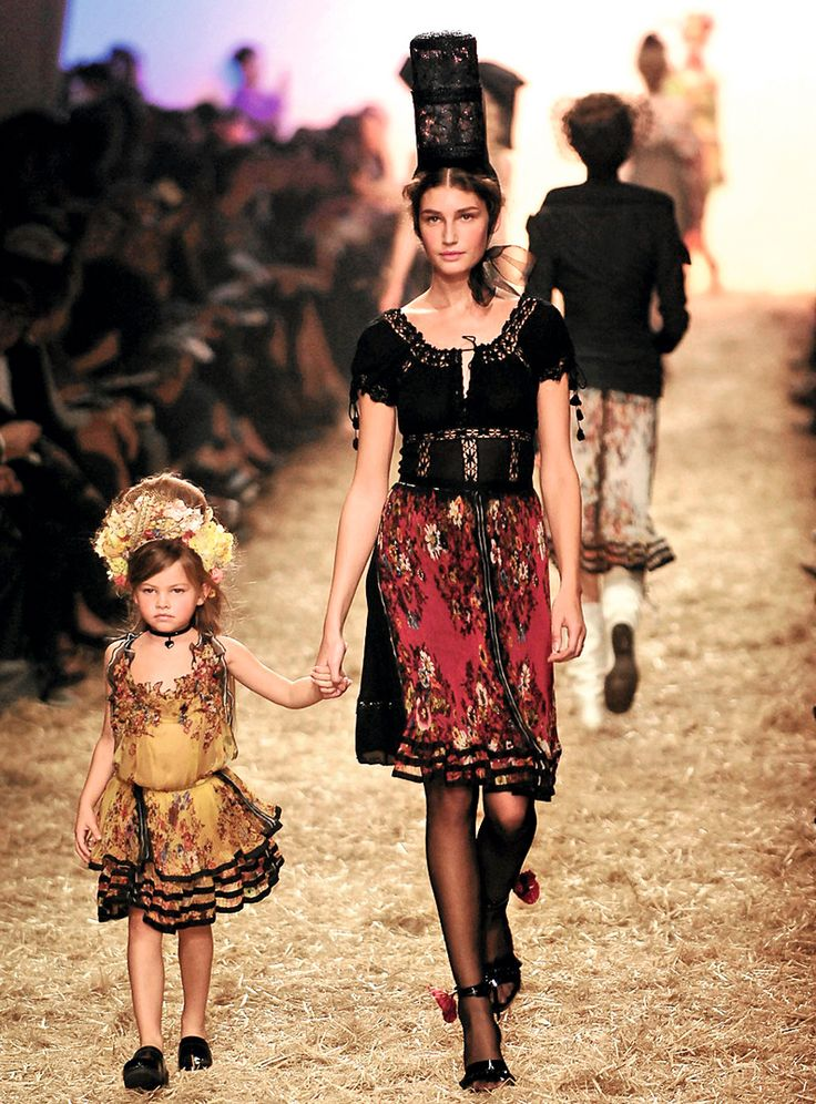 Thylane Blondeau on the runway at Jean Paul Gaultier's spring 2006 show