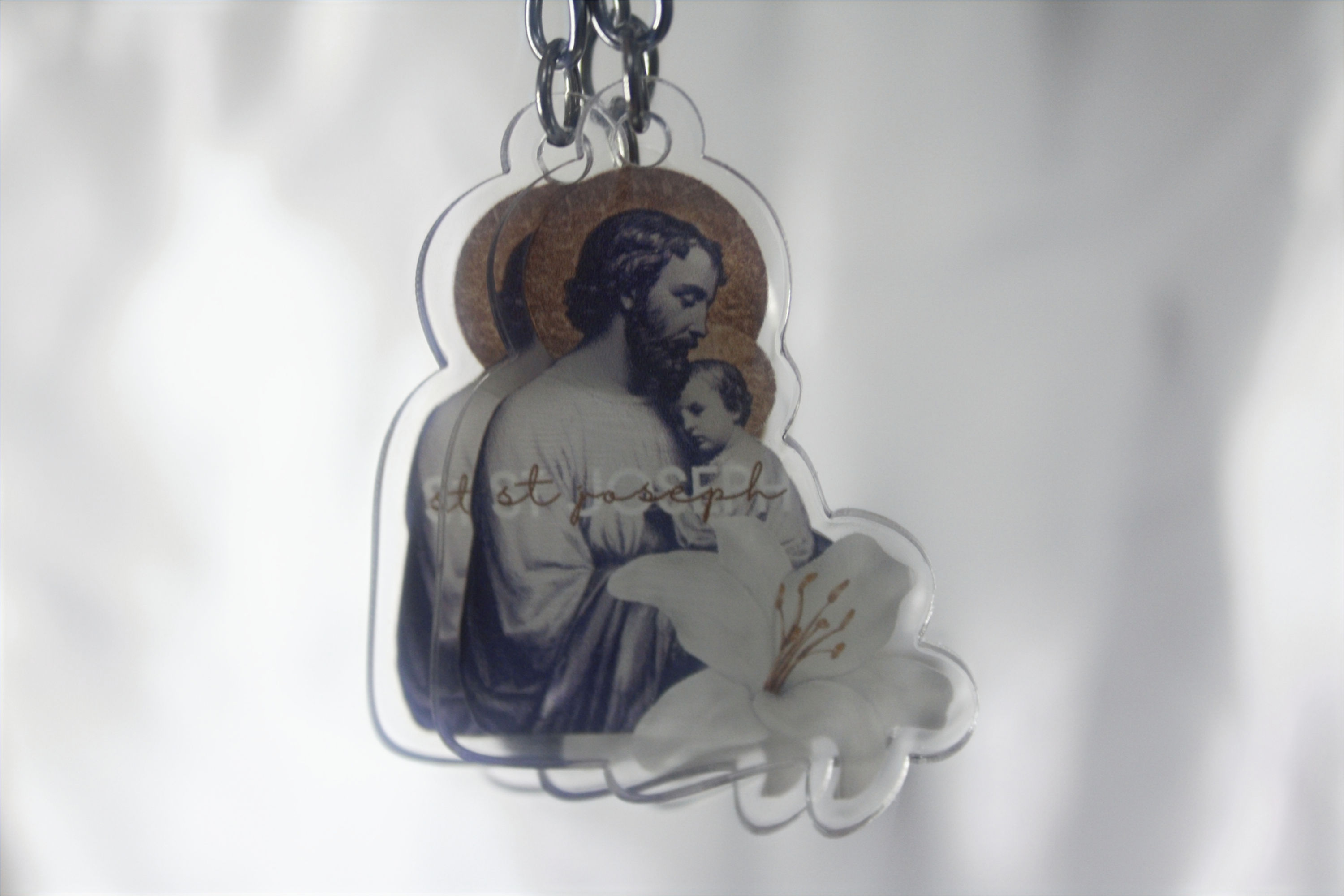 Saint Joseph Keyring