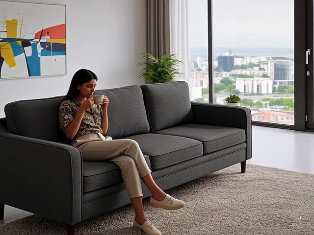 Thumbnail: Premium Dazzle Three Seater Sofa Online Bangalore