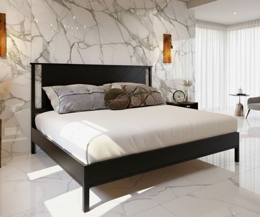 Thumbnail: Milano Solid Wood Platform Bed2
