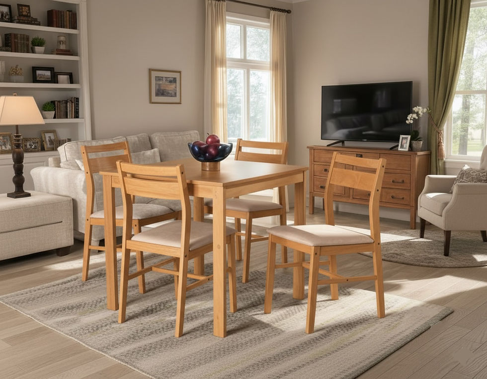 Thumbnail: Stallion 4 Seater Dining Table Set2