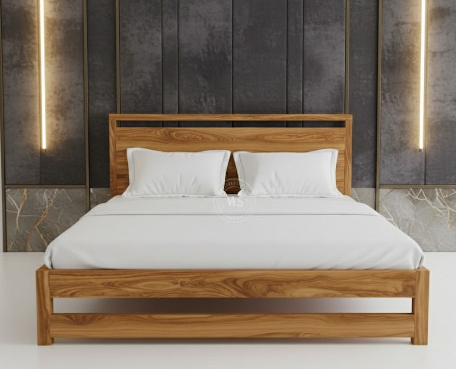 Thumbnail: Orion Solid Wood Platform Bed Online3