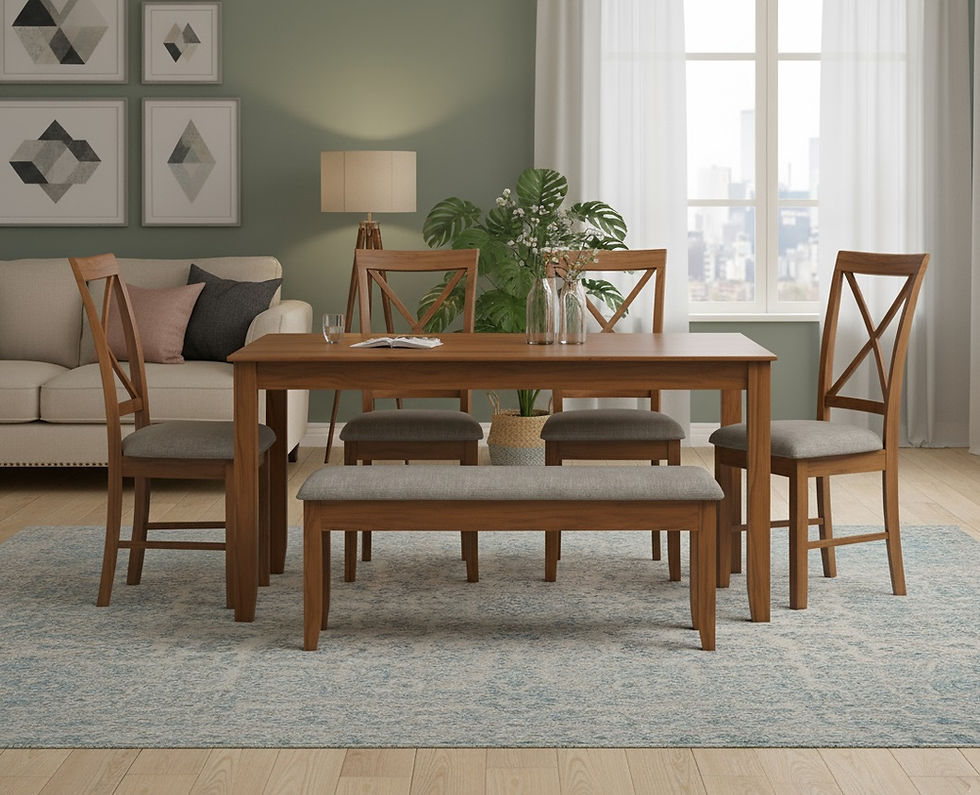 Thumbnail: Cassa 6 Seater Dining Table Set7