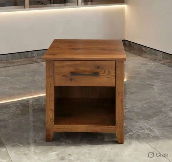 Thumbnail: Wooden Bedside Table With Drawer6