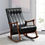 Thumbnail: Décor Wooden Rocking Chair Black Right