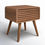 Thumbnail: Envy Solid Wood End Table Brown Right