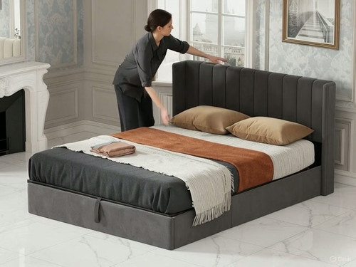 Buy Nikon Hydraulic Storage Double Bed - Flat 30% OFF | Golden