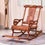 Thumbnail: Carved Wooden Rocking Chair Front