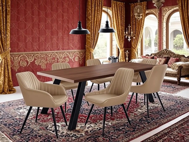 Thumbnail: Fantasy 6 Seater Dining Table Set12