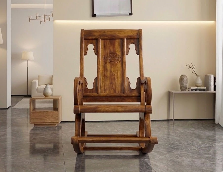 Thumbnail: Handmade Solid Wood Rocking Chair6