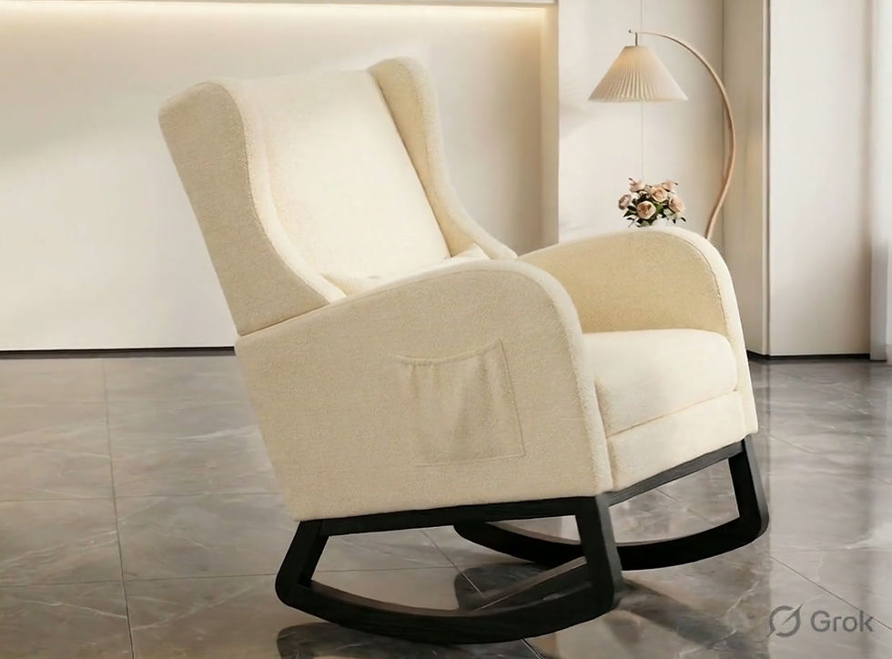 Thumbnail: Upholstered Rocking Chair Online10