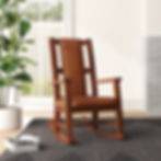 Modern Wooden Rocking Chair Brown