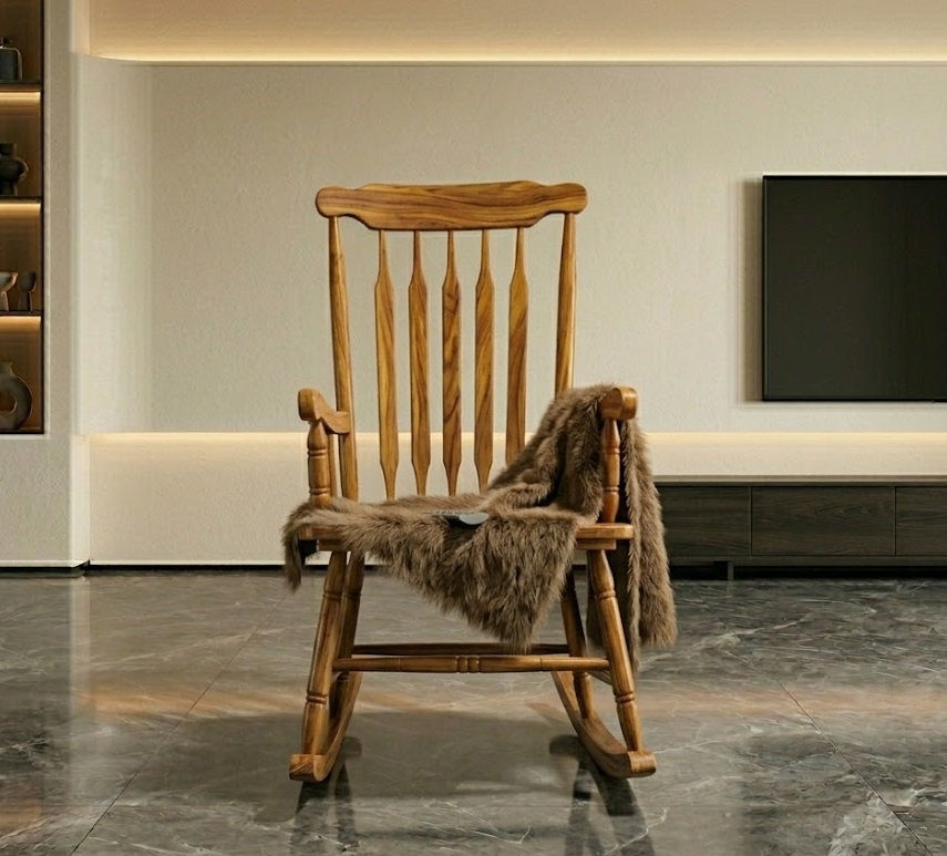 Thumbnail: Premium Solid Wooden Rocking Chair3
