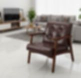 Picaso Solid Wood Accent Chair